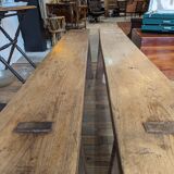 Pair of chestnut benches