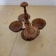 Pepper and salt shakers in cherry wood