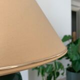 Porcelain lamp with gilded border lampshade
