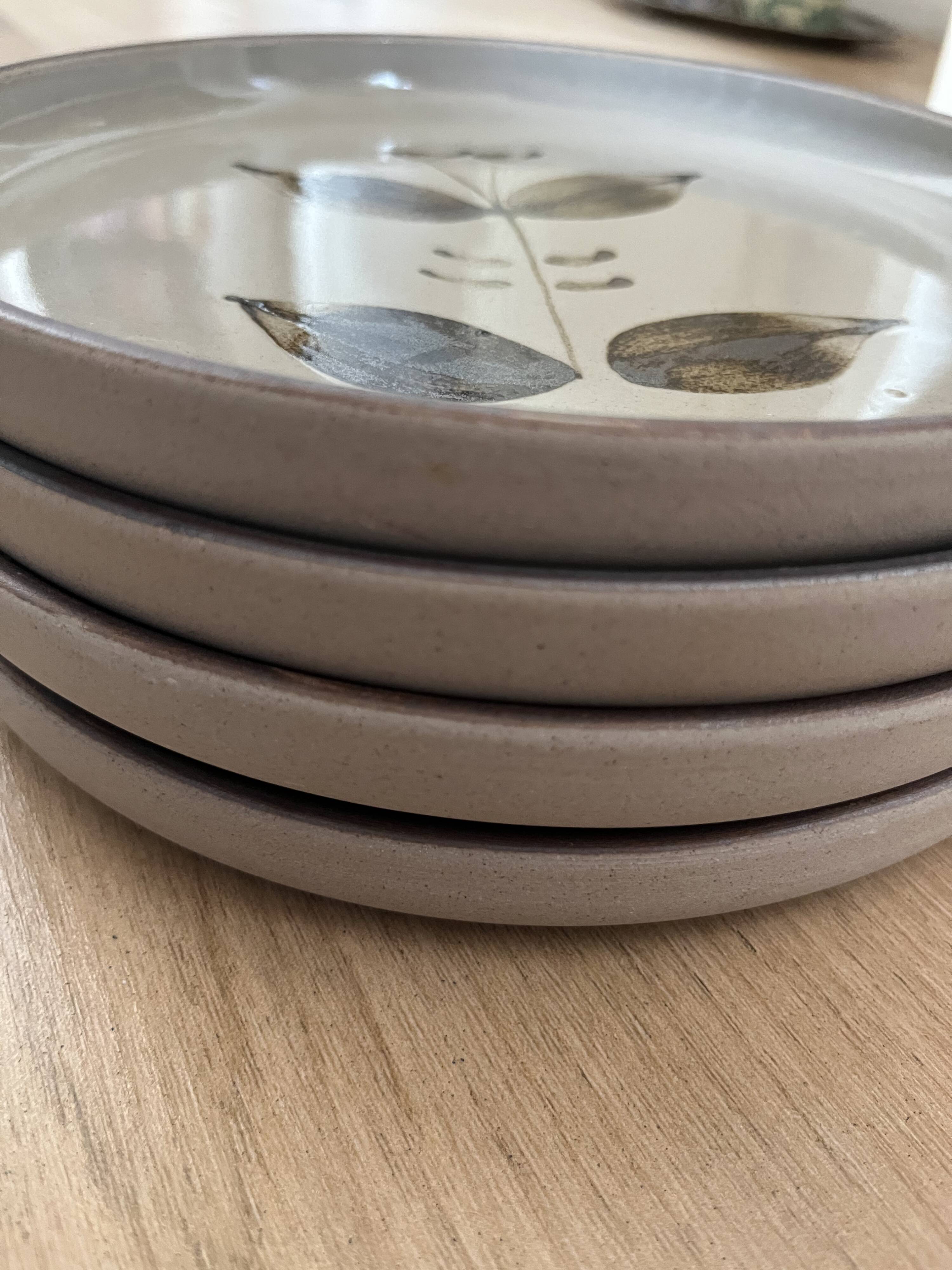 Arnon Stoneware Plates 1970