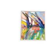 Huile sur toile suédoise – “komposition” par Peter Trosell – 2006