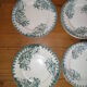 Service 6 people in faience art nouveau ste amandinoise model iris