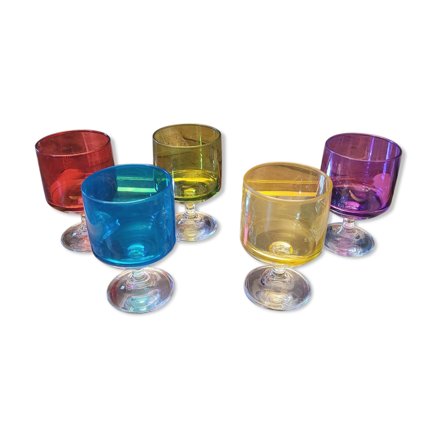 Verres à pied 70's