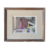 The Piano Player - Impressionist Oil Sketch