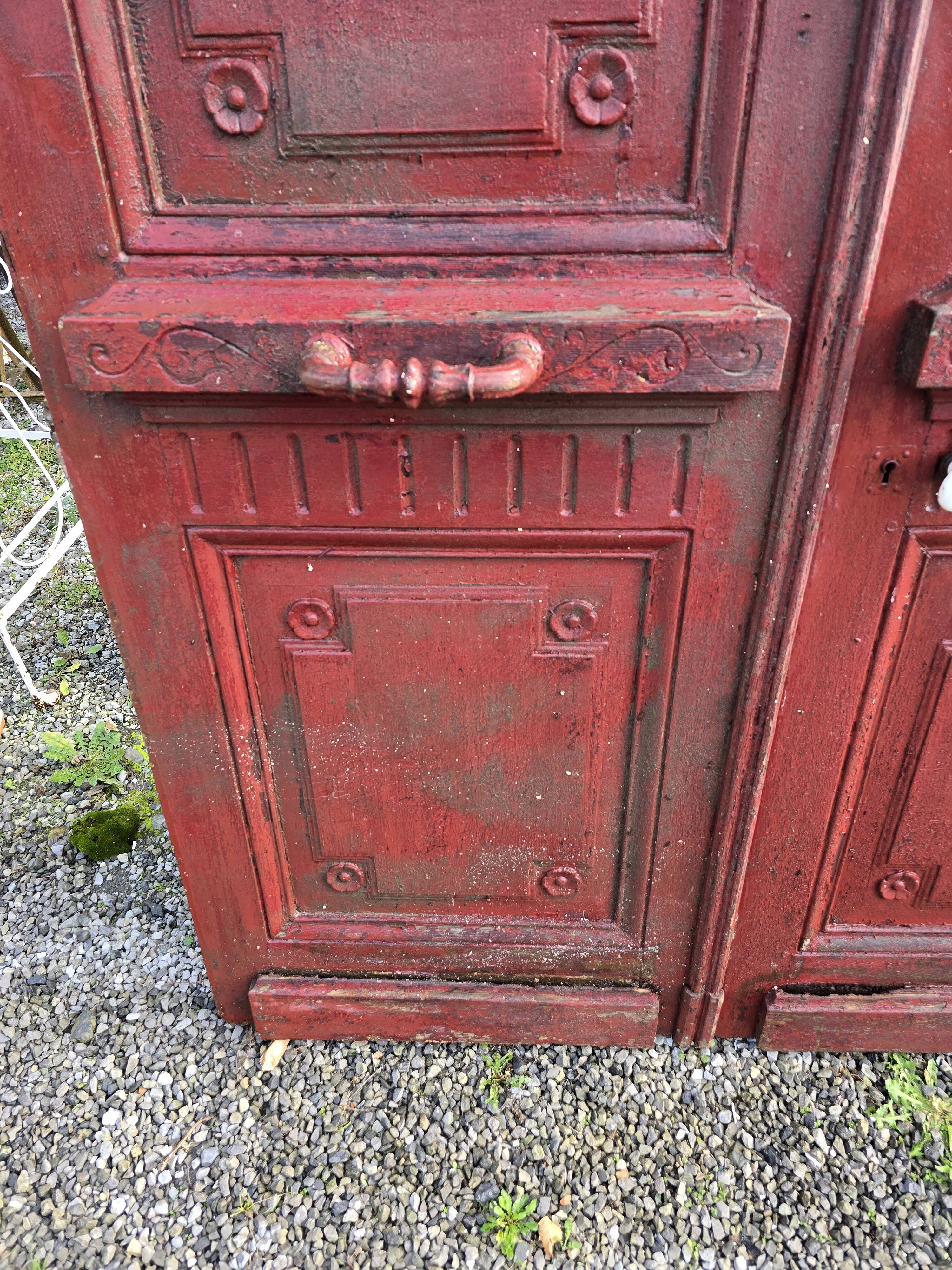 Old double oak front door