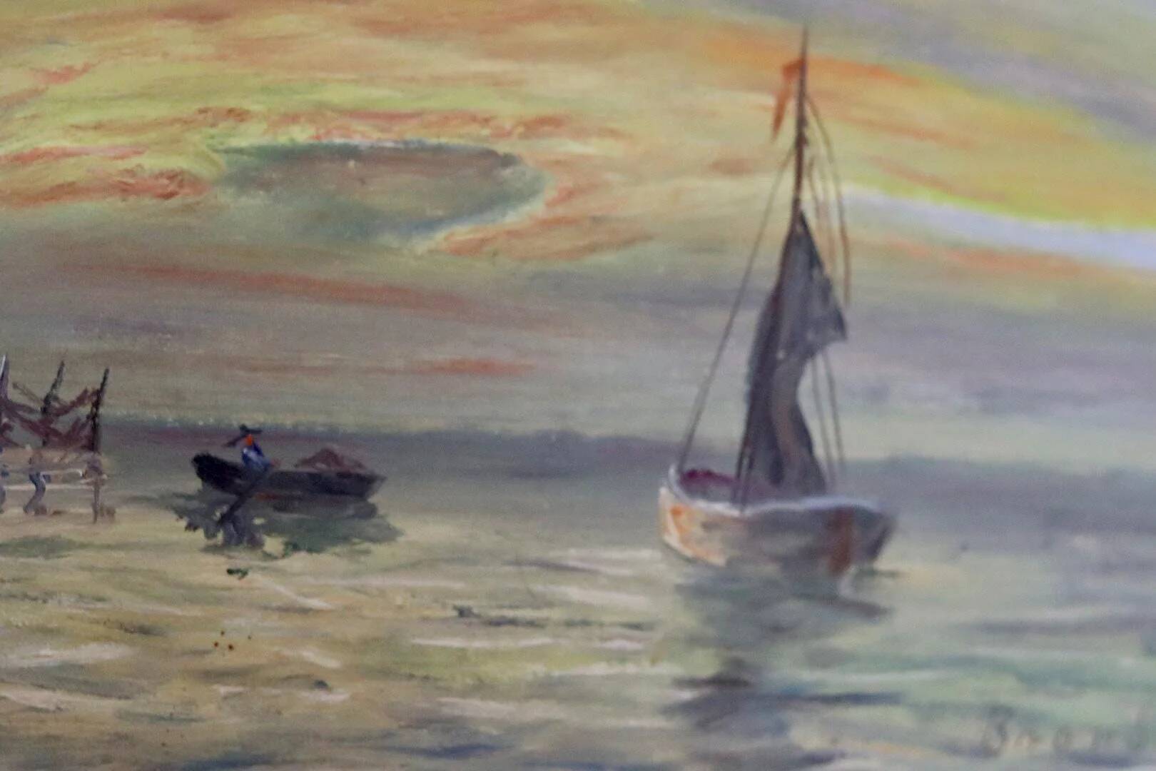 "Boats at Sunset" by Kaj Brandstrup