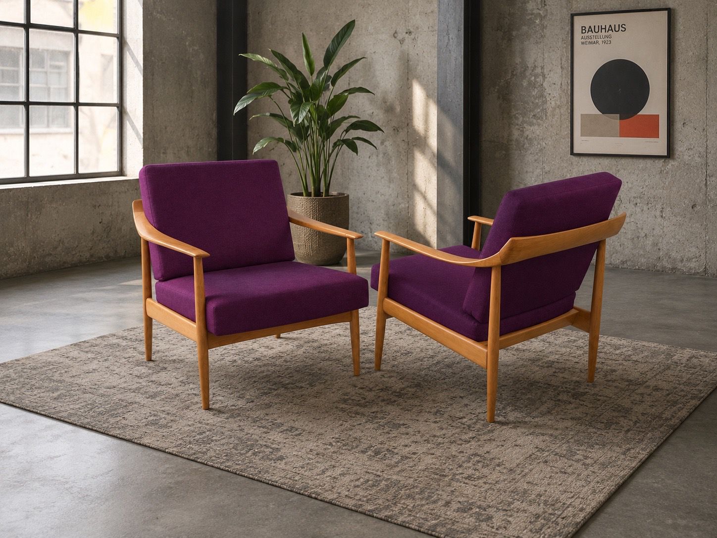 Seltenes vintage Paar Walter Knoll Lounge Sessel