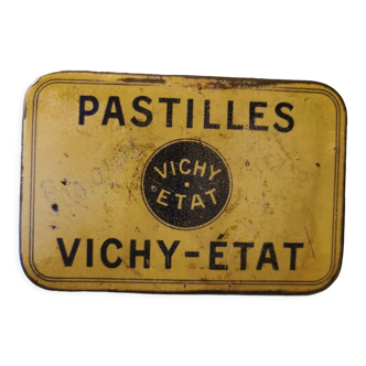 Boîte métallique ancienne. Pastilles Vichy-état