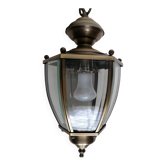 6-sided beveled glass lantern pendant light