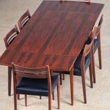 Table extensible scandinave en palissandre