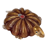 Sculpture de tortue et cendrier en verre de Murano du milieu du siècle par Barovier&Toso