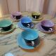 6 cups and under cups in vintage ceramic 60'S