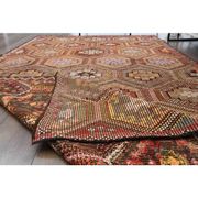 Vintage Turkish Oushak Handmade Wool & Cotton Brown Area Rug 164x288
