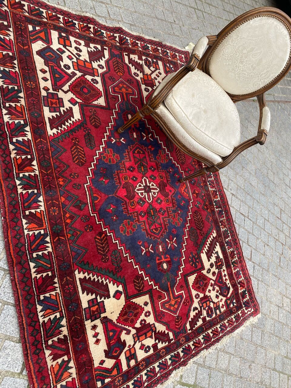 Nice ancient Persian carpet Hamadan 160x218 cm