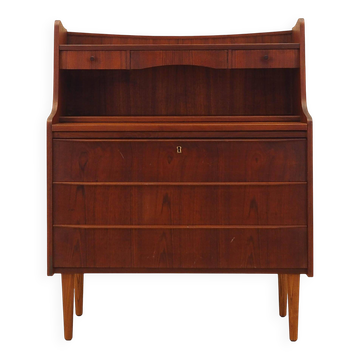 Teak secretary, Danish design, 1970s, made in Denmark