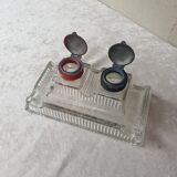 Old plumber in worked glass and tin