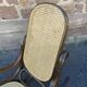 Rocking-chair vintage curved wood