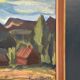 Huile sur panneau suédois – Paysage de montagne par Kerstin Flyckt
