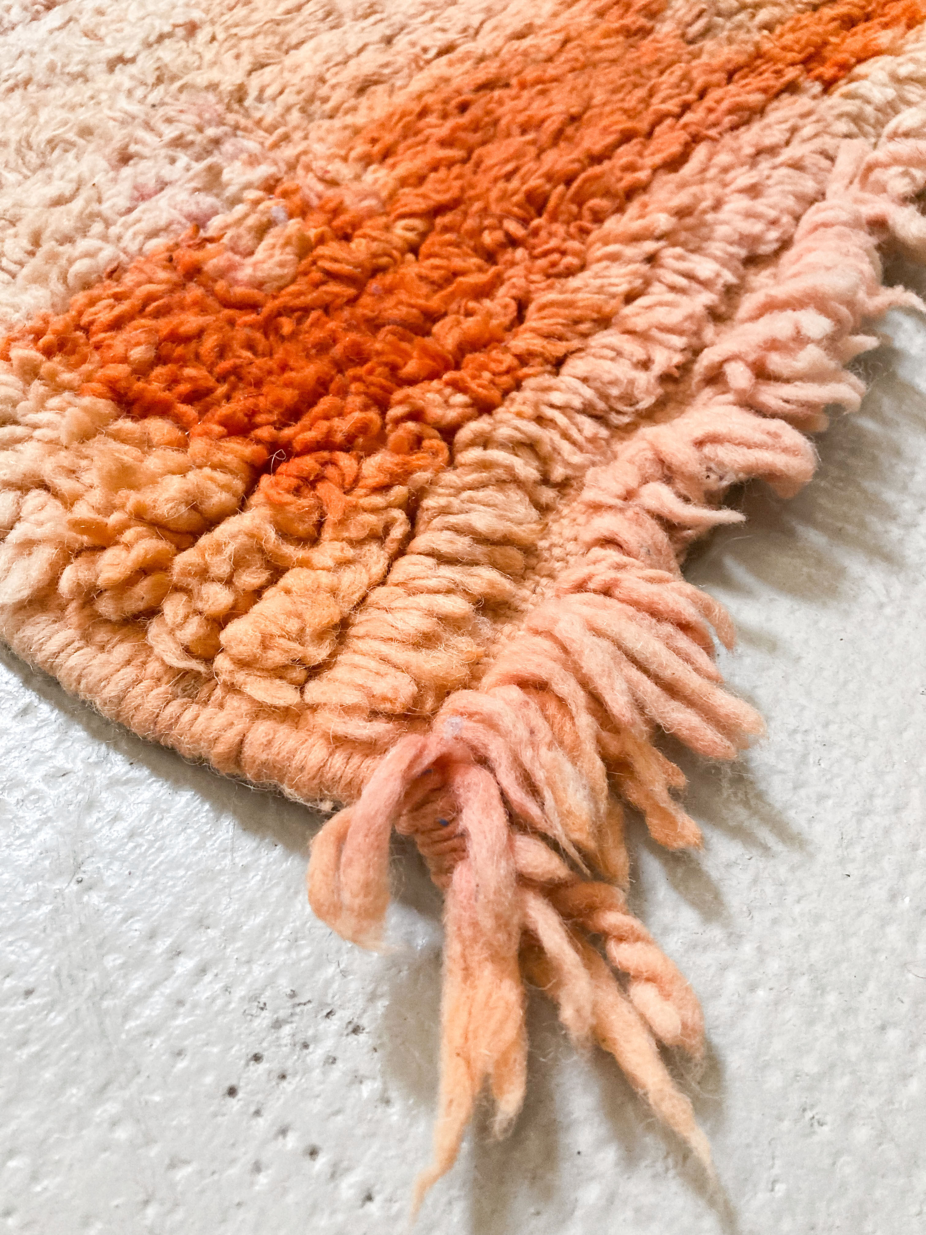 Moroccan Berber rug Boujaad corridor with colorful patterns 282x69cm