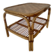 Vintage rattan coffee table from the 70s - organic lines, Riviera spirit.