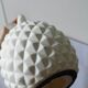 Pineapple lamp in white biscuit
