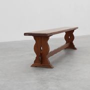 Rustic oak bench with nice patina, France ca. 1900