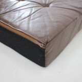 1970s Danish Brown Leather Armchair, Denmark