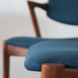 Teak Model 42 Chairs by Kai Kristiansen for Schou Andersen, Set of 6