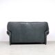 Canapé en cuir avec pouf par Vico Magistretti pour Cassina, années 1980, lot de 2