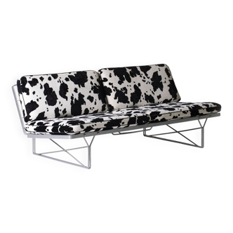Moment sofa by Niels Gammelgaard for Ikea, 1980s with animal print upholstery