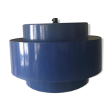 Scandinavian hanging lamp in blue sheet metal