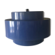 Scandinavian hanging lamp in blue sheet metal