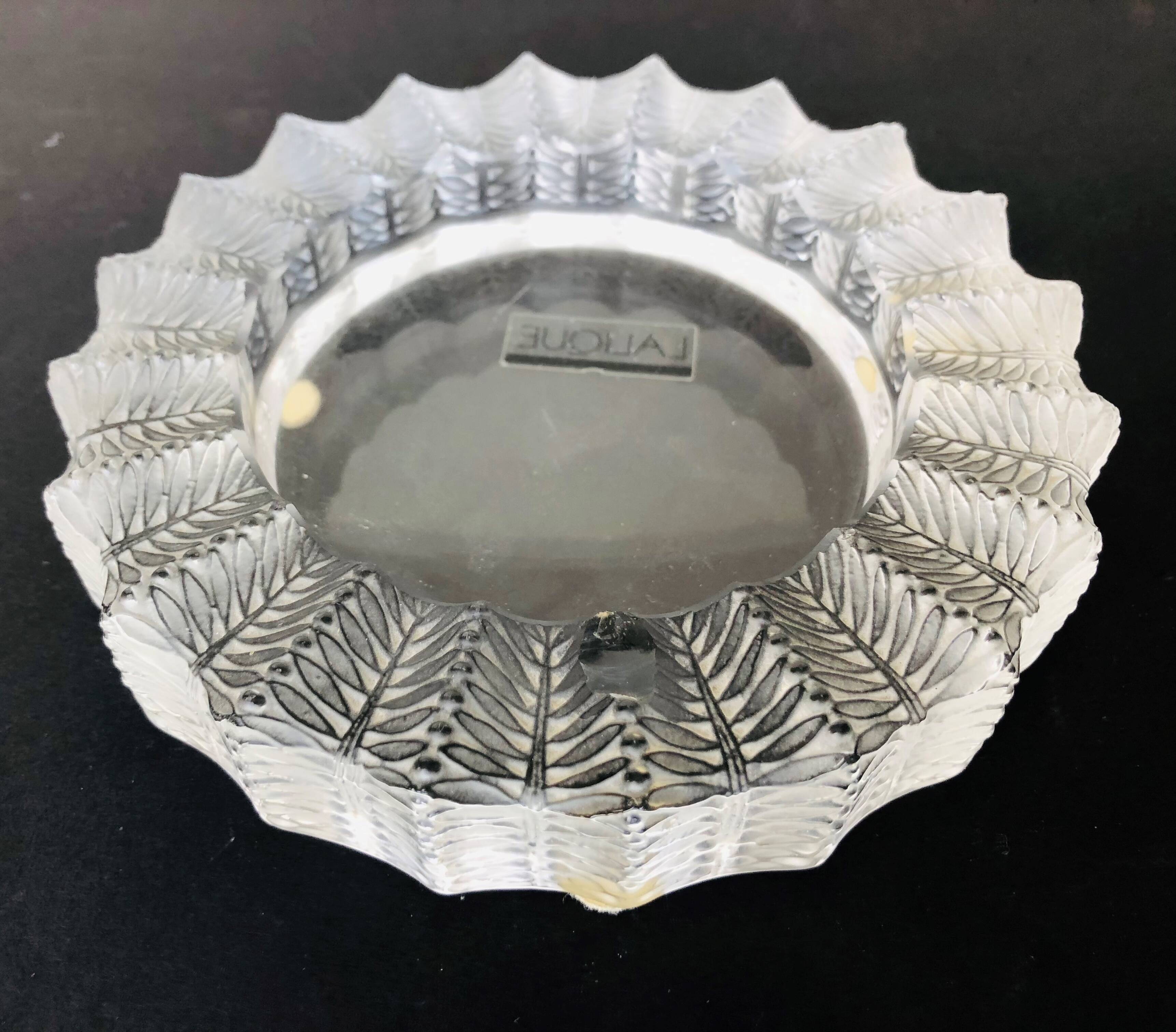 Lalique crystal ashtray