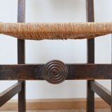 Set of six french mid-century dining chairs