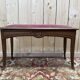 Bench - Art Nouveau style solid oak piano bench