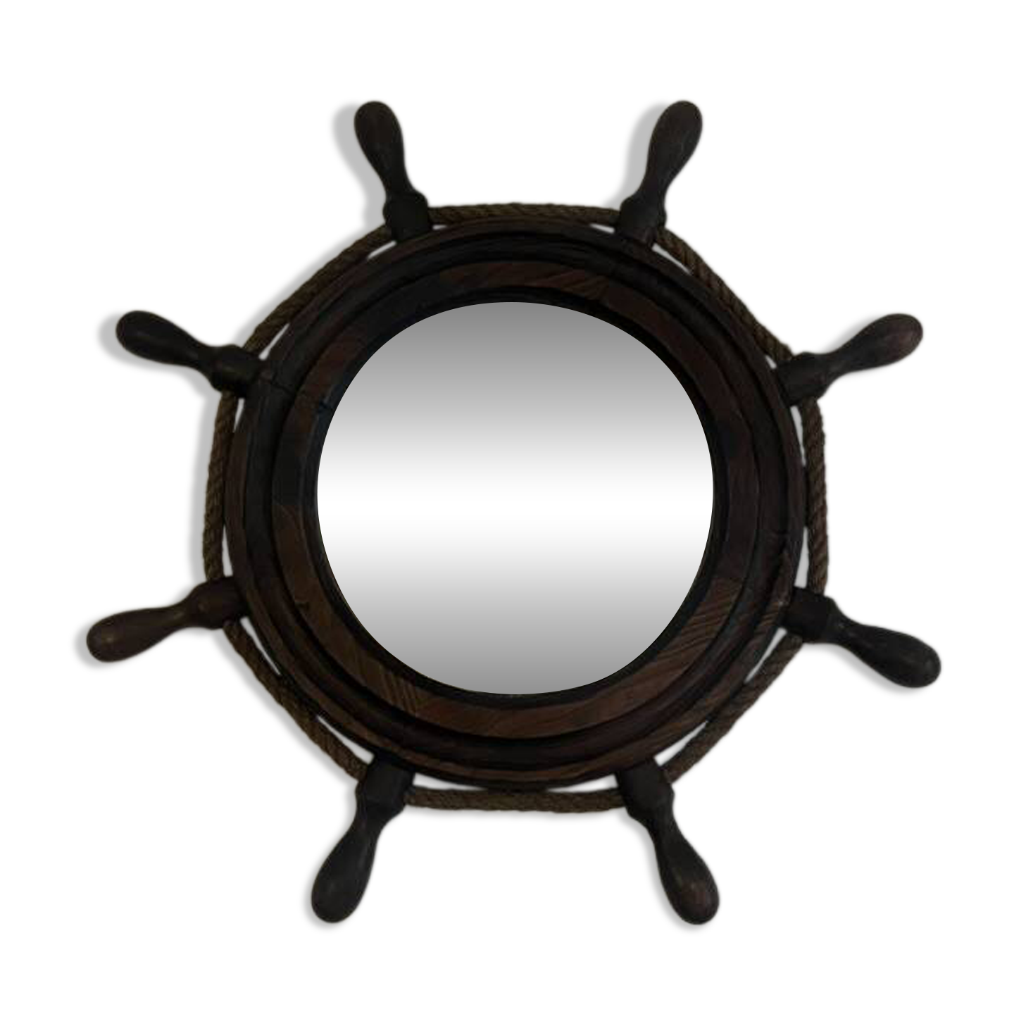 Miroir gouvernail en bois