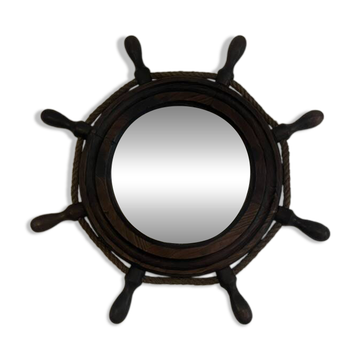 Wooden steering mirror