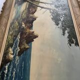 Oil on seaside canvas signed L. GUERNY