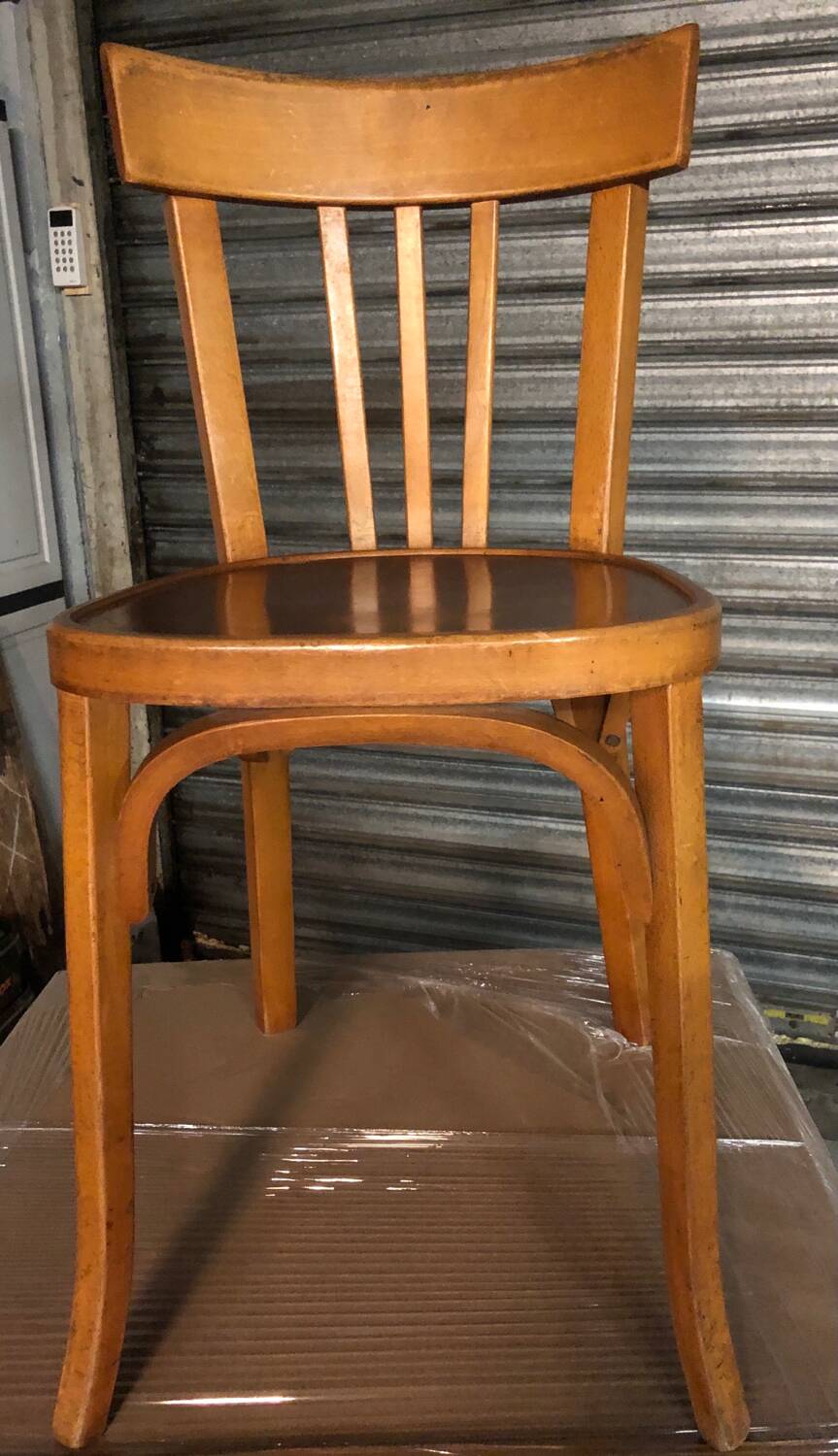 8 antique Baumann bistro chairs