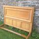 Art Deco bed in solid oak 190x142cm