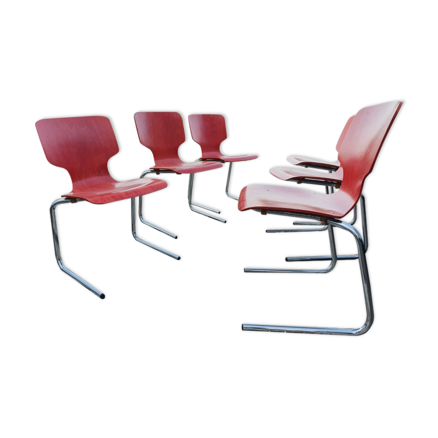 Set of 6 stackable chairs Pagholz
