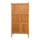 Art Deco glass-fronted Parisian wardrobe in solid raw walnut