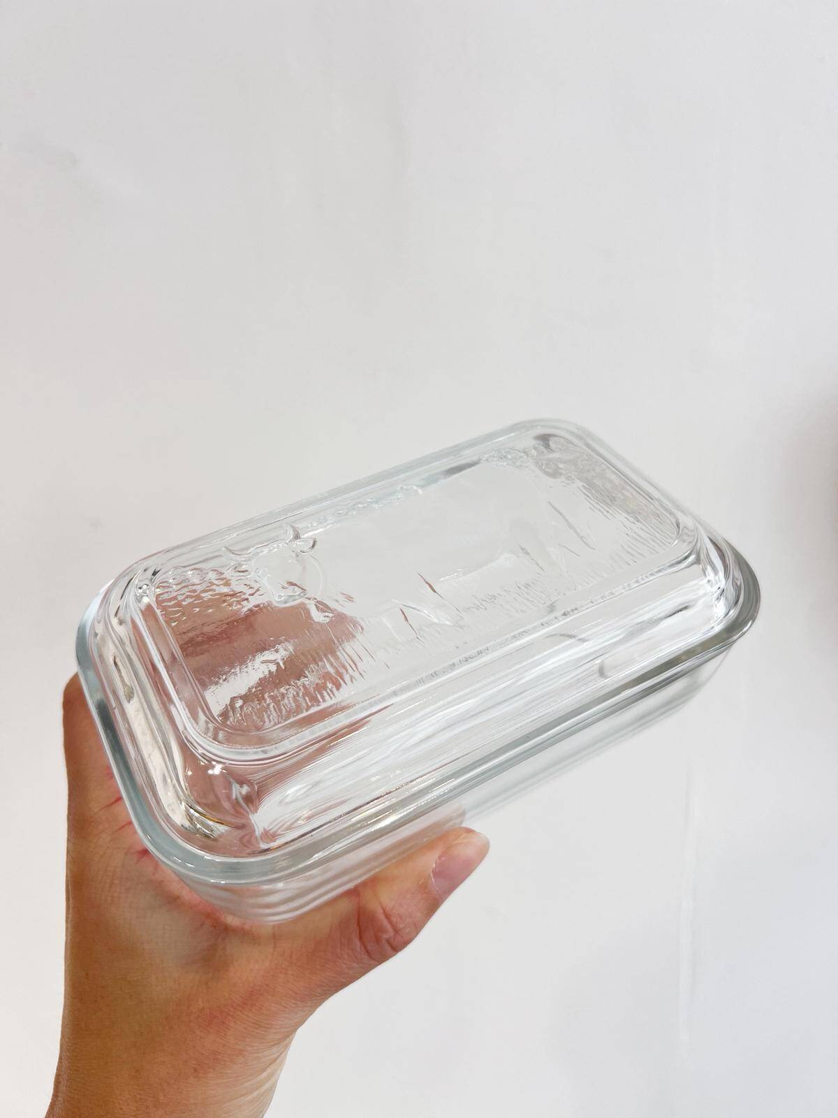 Vintage Duralex butter dish