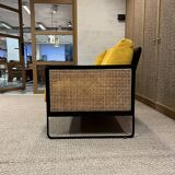 Set of two Red edition cane armchairs