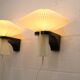 Pair original Le Klint 204 “Mushroom” lamps, designed by Vilhelm Wohlert