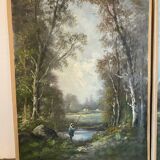 Pair of signed landscapes dated 1893