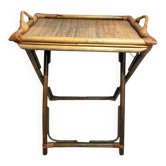 Vintage, desserte plateau bambou vers 1970