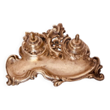 Ancien encrier en bronze doré