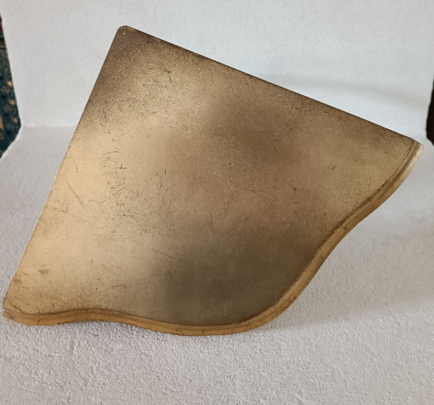 Wall lamp console in gilded wood