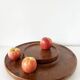 Large rotating teak platter Denmark Digsmed 1970